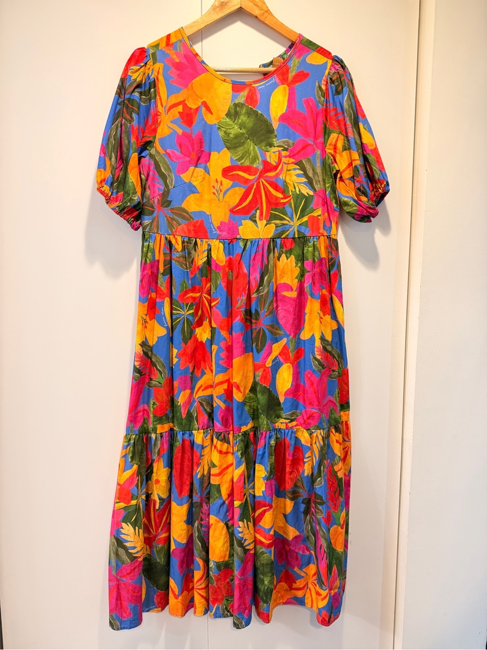 Farm Rio Tropical Flower Midi Dress - Picture 4 of 6